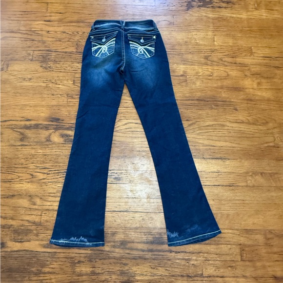 Wallflower Dark Blue Flare Jeans - Picture 2 of 4